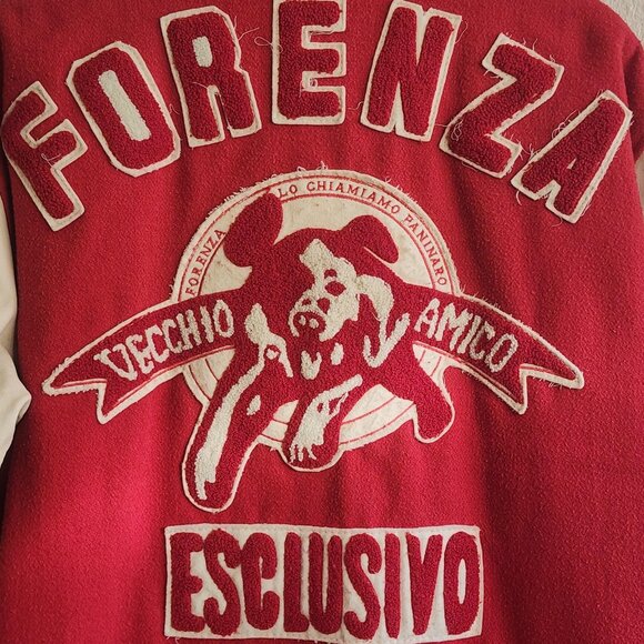 Vintage Forenza Jacket Mens Medium Old Friend University 58 Varsity 80s - Picture 14 of 16